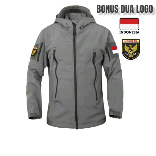 JAKET TAD Jaket Tactical Jaket TAD Bravo Jaket Outdoor Jaket Hiking Jaket TNI Jaket Anti Air Pria Free Logo Garuda Dan Bendera Indonesia