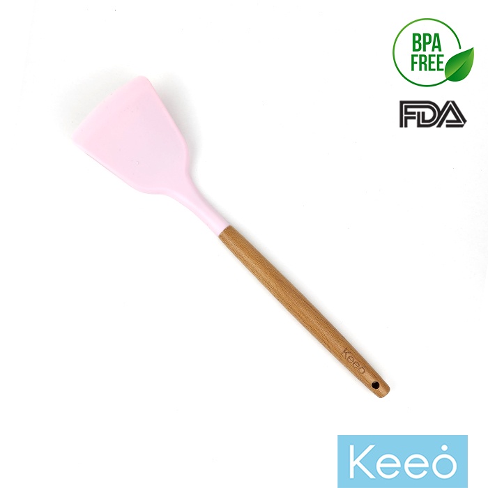 Keeo Aneka Spatula Sutil Silikon Food Grade Pink