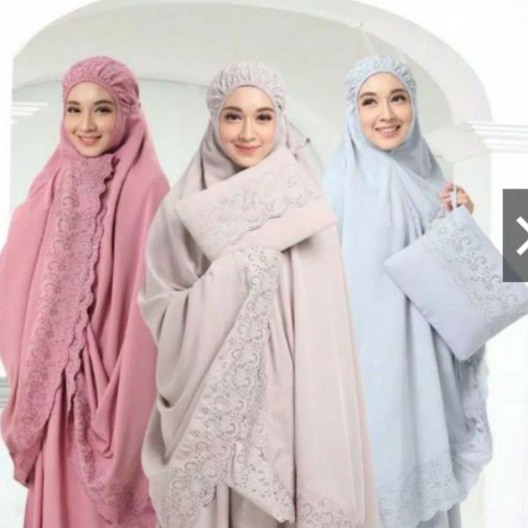 BEST SELLER Mukena Mukenah Siti Khadijah Dewasa Katun Bordir Mewah Size Jumbo Original Premium Terba