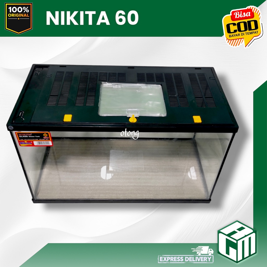 NIKITA SIZE 60 CM 60CM AQUARIUM IKAN REPTIL HAMSTER AKRILIK