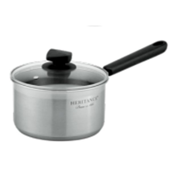 Bima Heritance Classic Saucepan 16cm, 1.6L, w/Glass Lid, Inox Premium