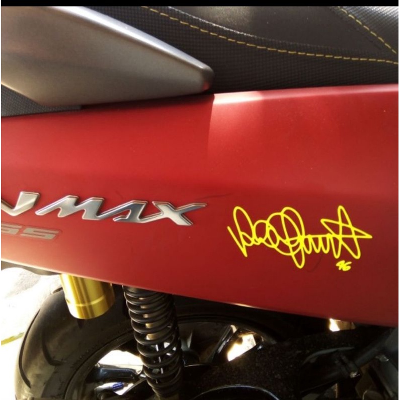 Stiker Tanda Tangan Valentino Rossi vr 46 New decal stiker