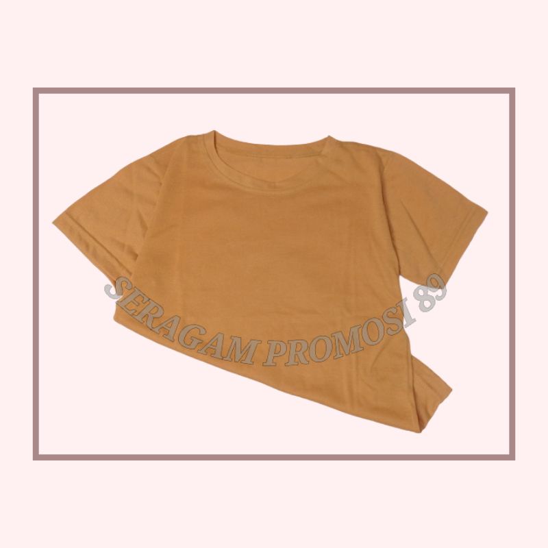Baju Kaos Tshirt Polos Anak Perempuan 2-10 Tahun / Kaos Katun Pendek Polos Anak Unisex