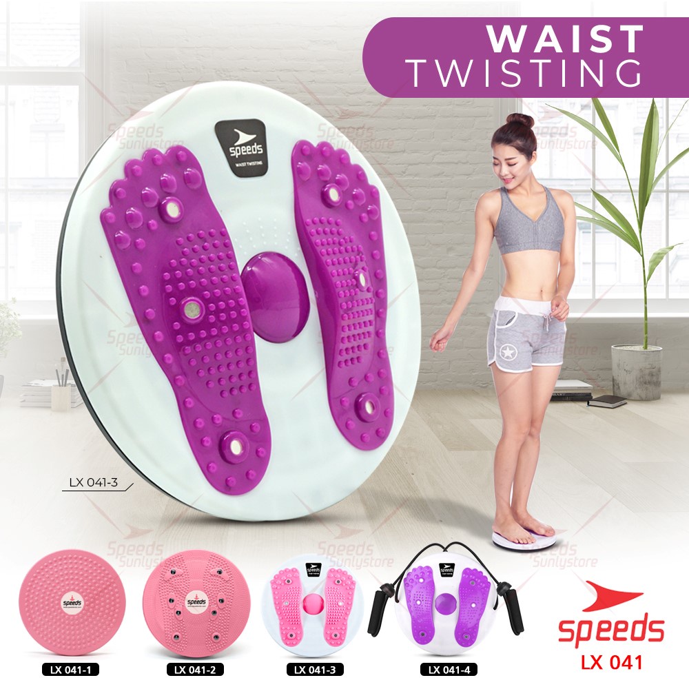 (Pengiriman cepat, dikirim dari Jakarta)SPEEDS Magnetic Trimmer Jogging Body Plate Waist Twisting Pu