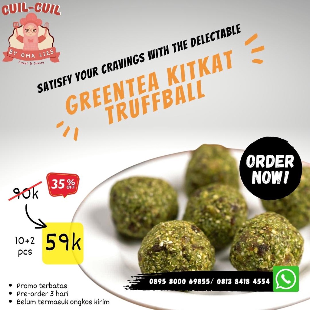 

Green Tea Kitkat Truffball | Cuil-Cuil