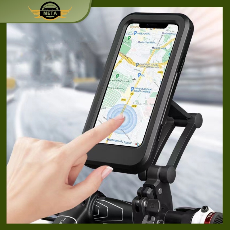 Anti Air Phone Holder HP Sepeda Motor 360°