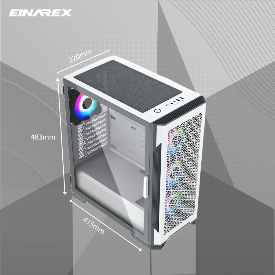 Casing EINAREX Victoria - EATX, ATX, mATX PC Gaming Case