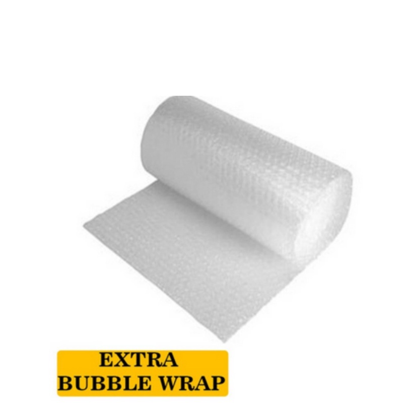 

BUBBLE WRAP EXTRA BIAR PAKET AMAN SAAT PENGIRIMAN-PELINDUNG BARANG-PACKING TAMBAHAN