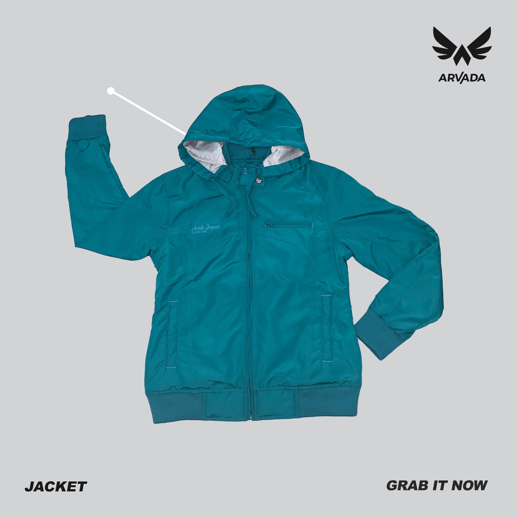Arvada Parasit Zipper Hoodie | Jaket Parasit Wanita Basic