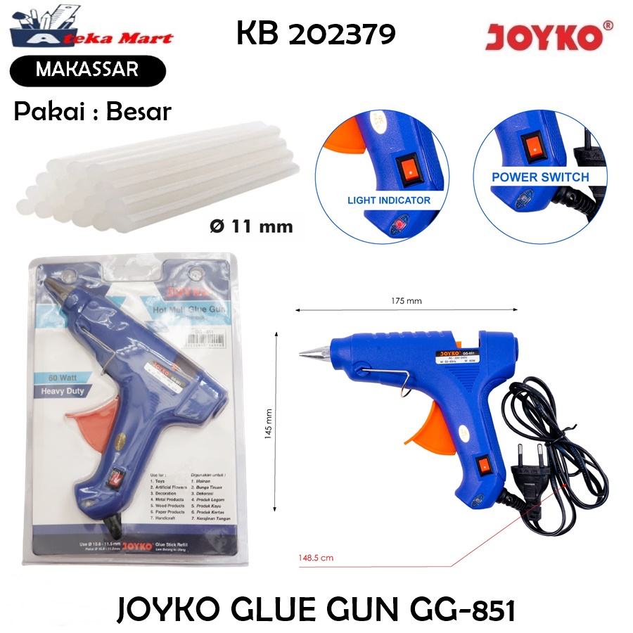 

JOYKO GLUE GUN KECIL GG-851/ALAT TEMBAK LEM
