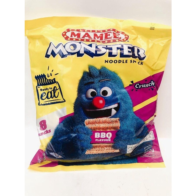 

Mamee Monster Noodle Snack 200g Barbeque Flavour