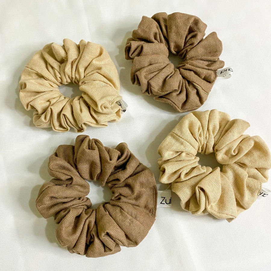 Scrunchie ikat rambut wanita / Ikat Rambut korea / Cepol / iketan lucu / Linen