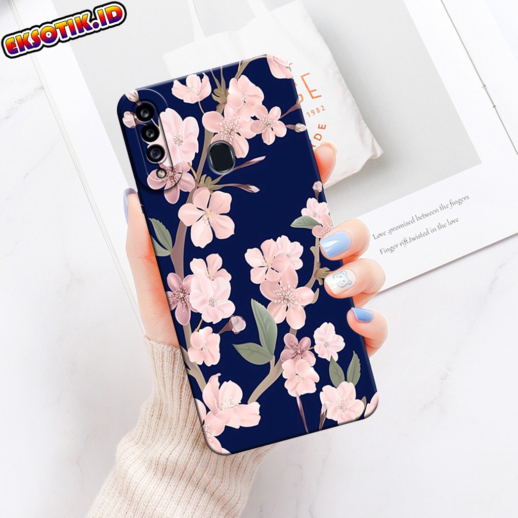 Case SAMSUNG A20S- Eksotik.id - Casing SAMSUNG A20S - Case BUNGA - Skin Handphone - Silikon SAMSUNG 