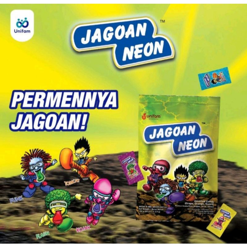 Permen Jagoan Neon Isi 50pcs