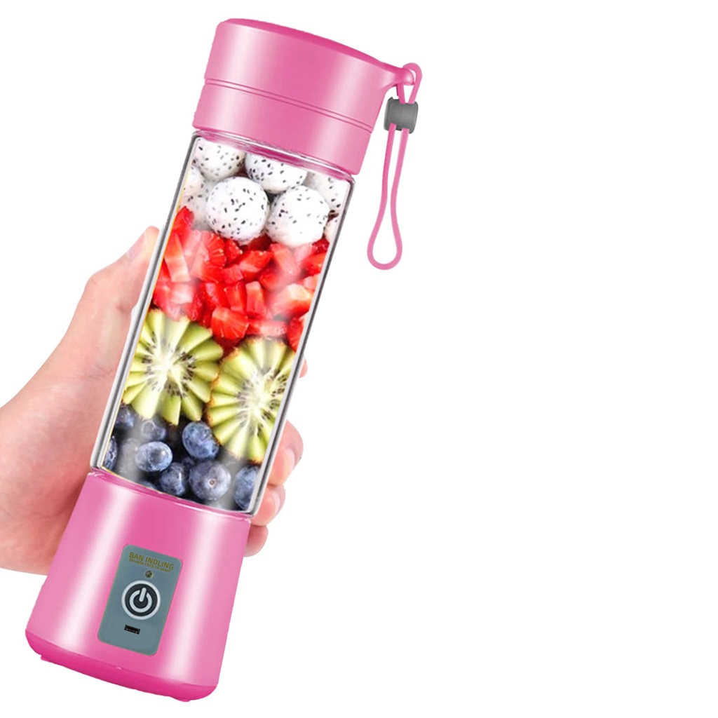 Blender Juice Portable USB 6 Mata Pisau Portable Mini Mixer Smoothie Maker