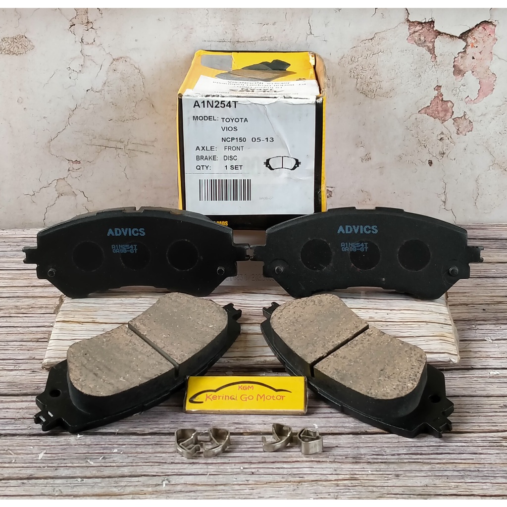 BRAKE PAD KAMPAS REM DEPAN ALL NEW VIOS YARIS 2014 AISIN ADVICS A1N254