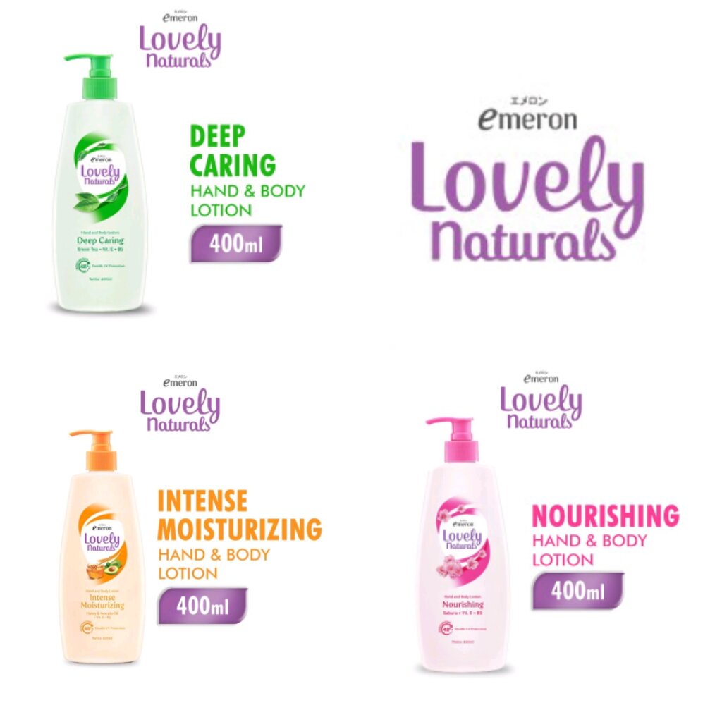 EMERON LOVELY NATURAL BODY LOTION 400 ml