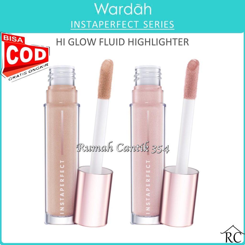 Wardah Instaperfect Hi Glow Fluid Highlighter 6 ml (Buildable Glow Intensity, Pearlize Glow)