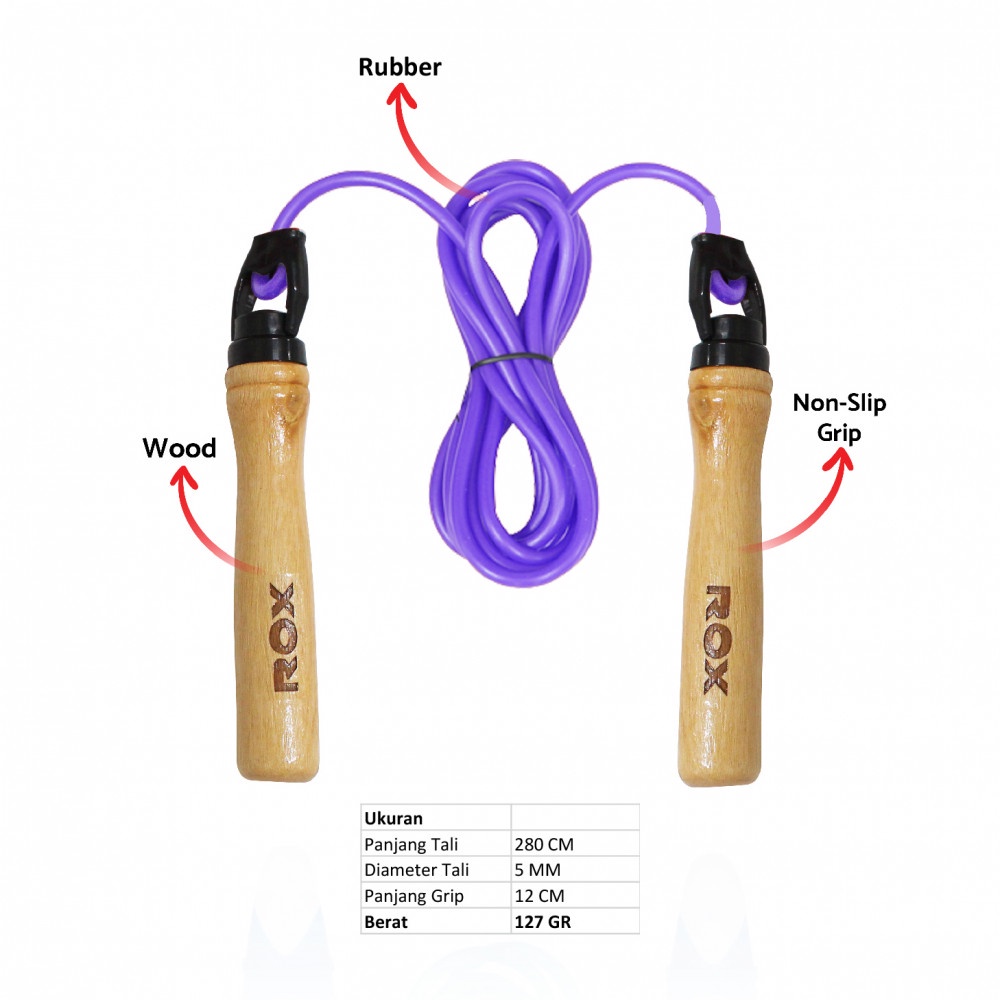 Tali Skipping Skiping ROX Kayu RXF-923 Jump Rope