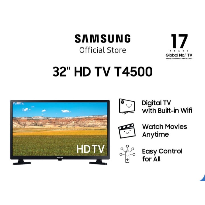 Samsung 32 inch Smart Digital TV T4001/T4500/UAT4500AK GARANSI RESMI SEIN
