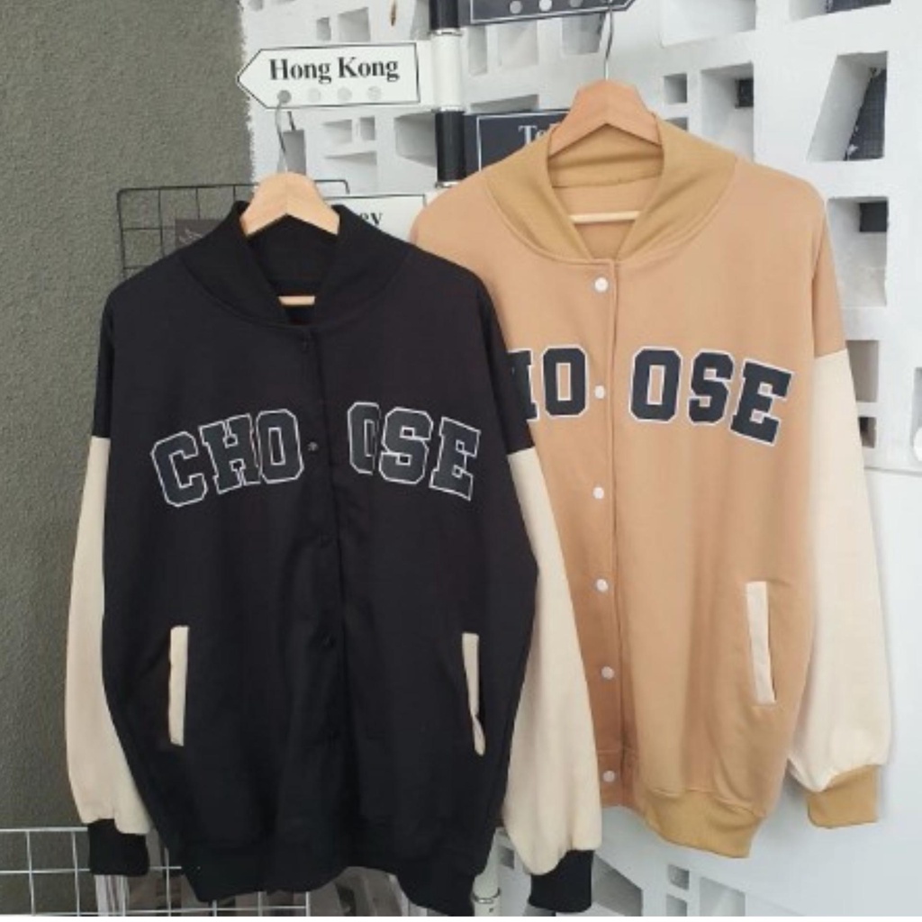 (COD) CHOOSE BASEBALL VARSITY UNISEX BAHAN FLEECE