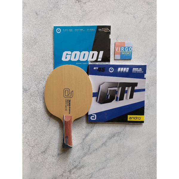 Andro Treiber Fo FL,Andro gtt45,Andro Good bet pingpong Paket Rakit