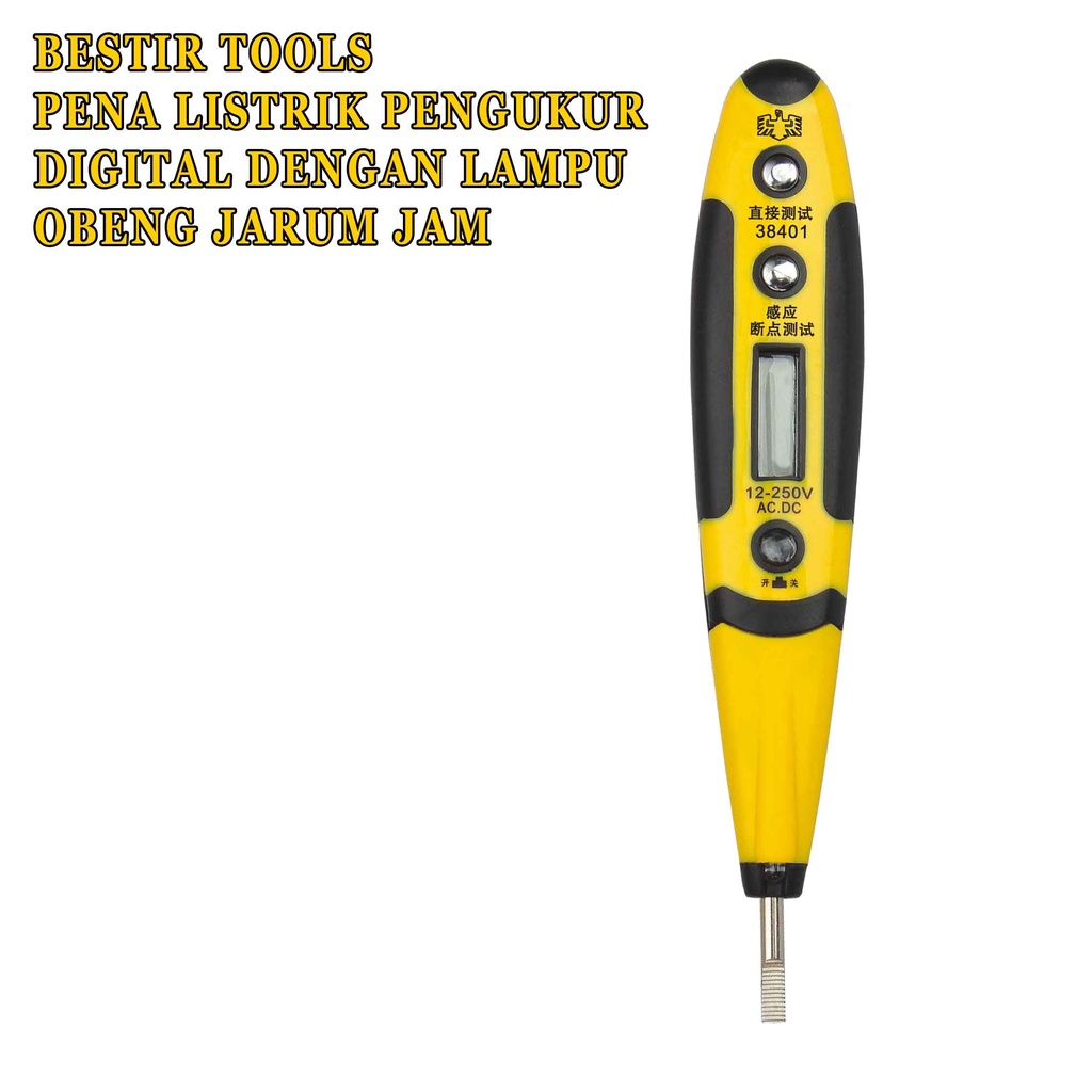 Pena Listrik Pengukur* Bestir Tools* Obeng Jarum Jam* Lighting Lamp