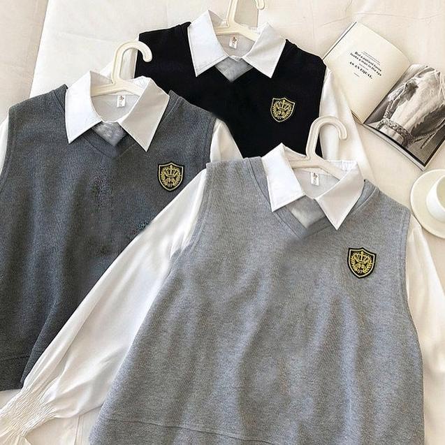 WOW BANGET Q25 Sofa set - Vest rompi wanita - rompi wanita - Set korean style ₲