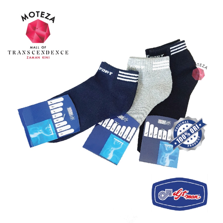 Moteza Kaos Kaki Pria / Men Socks - GT Man GTS / CCS / RUNNING / BFC