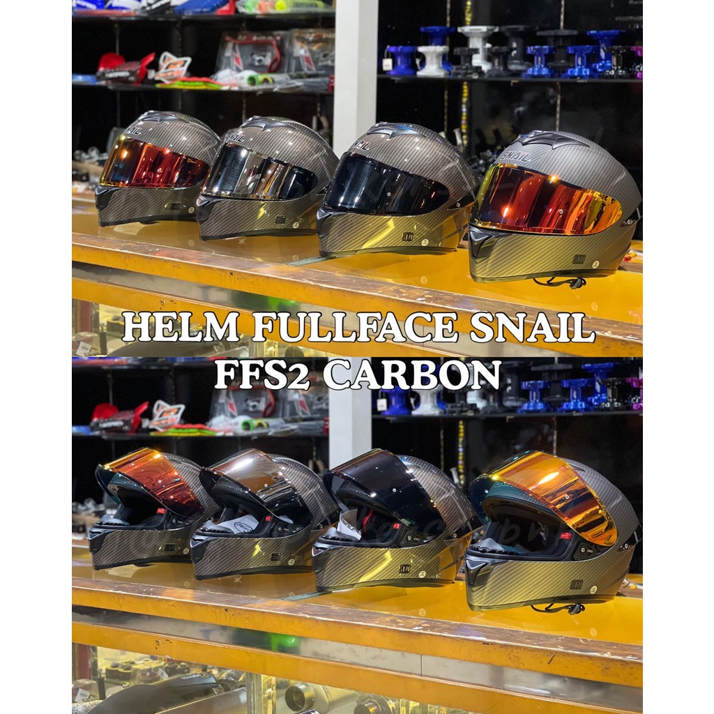 Helm Fullface Snail FFS2 Carbon