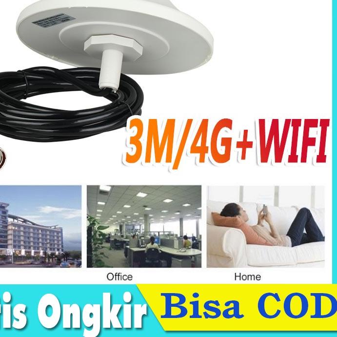 ❇ 3M antena indoor 2G 3G 4G lte +WIFI Signal Repeater Booster Sinyal ✽
