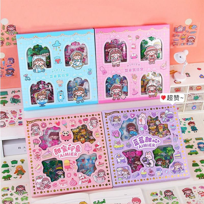 Mainan Stiker Korean Lucu Waterproof Sticker estetik