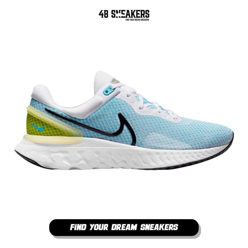 Sepatu Pria Nike React Miler 3 Chlorine Blue (DD0490-100) ORIGINAL