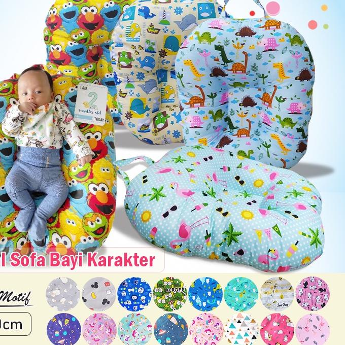 ❋ Bantal Sofa Bayi Anti Gumoh Bantal Duduk Bayi Tempat Tidur Bayi Multifungsi Motif Karakter ♥