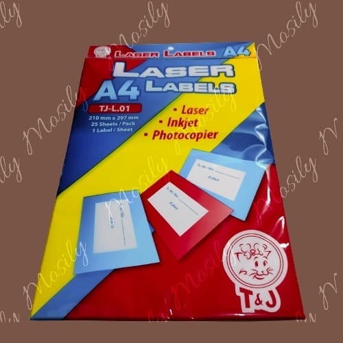 

LABEL LASER STICKER TOM & JERRY A4 (25 SHEETS)