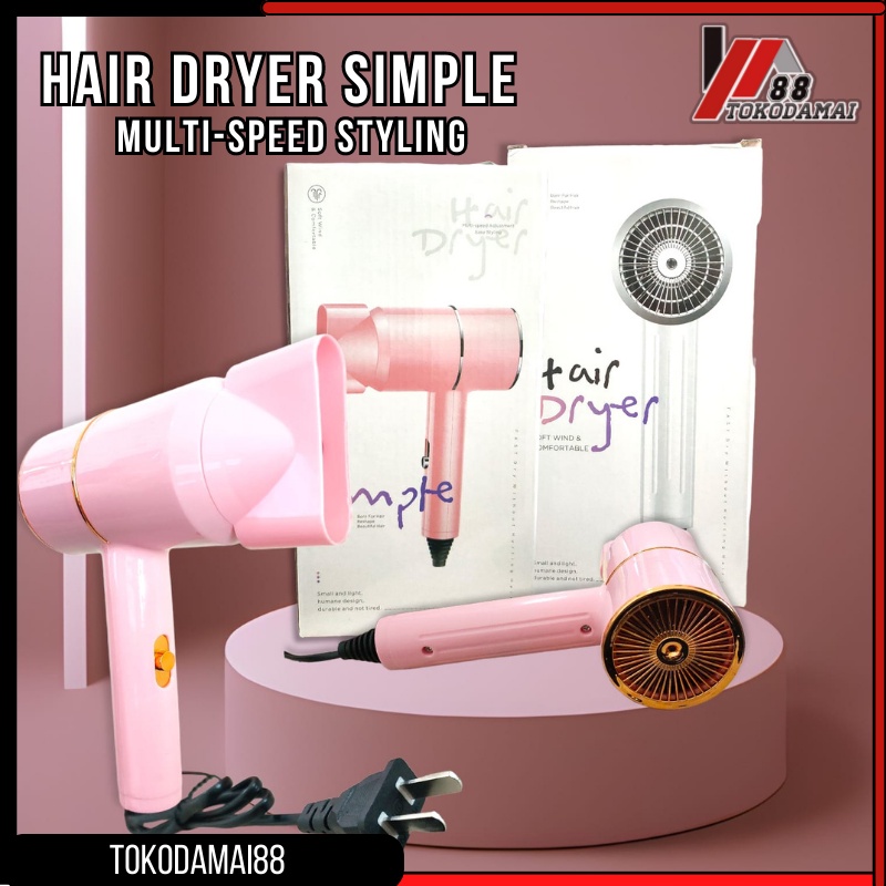 HAIR DRYER SIMPLE ALAT PENGNGERING RAMBUT SIMPLE KUALITAS IMPORT