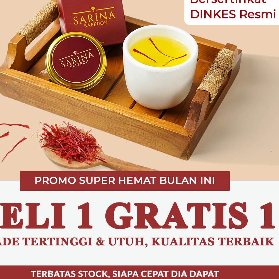 

✾ PROMO! Saffron Super Negin BELI 1 GRATIS 1 (Finest Quality A++ ) 100% Original Iran ➢