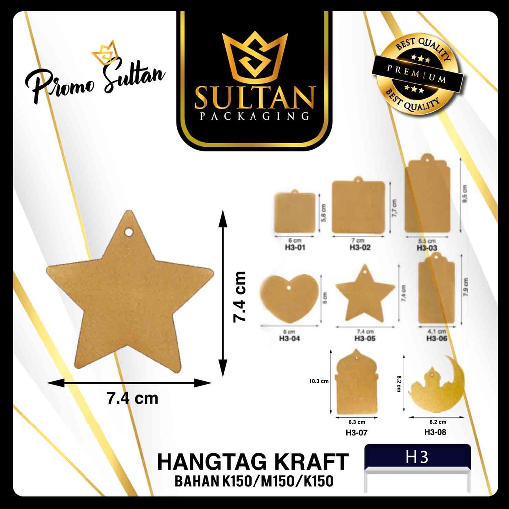 

hangtag |Hangtag Murah | Aksesoris | Hang Tag Kraft | Label baju |(H3)