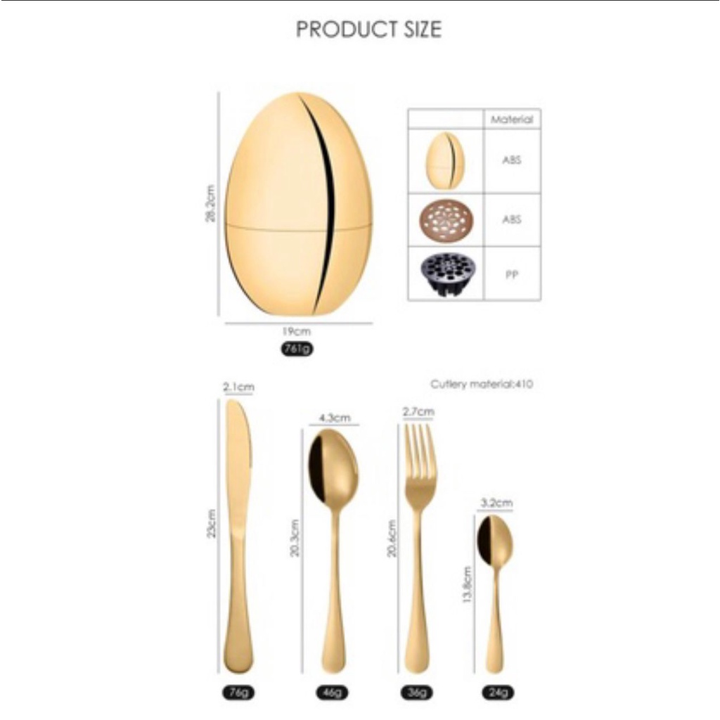 Egg Spoon Gold / sendok emas telor / sendok emas / cutlery set / sendok gold / sendok / cutleries/ s