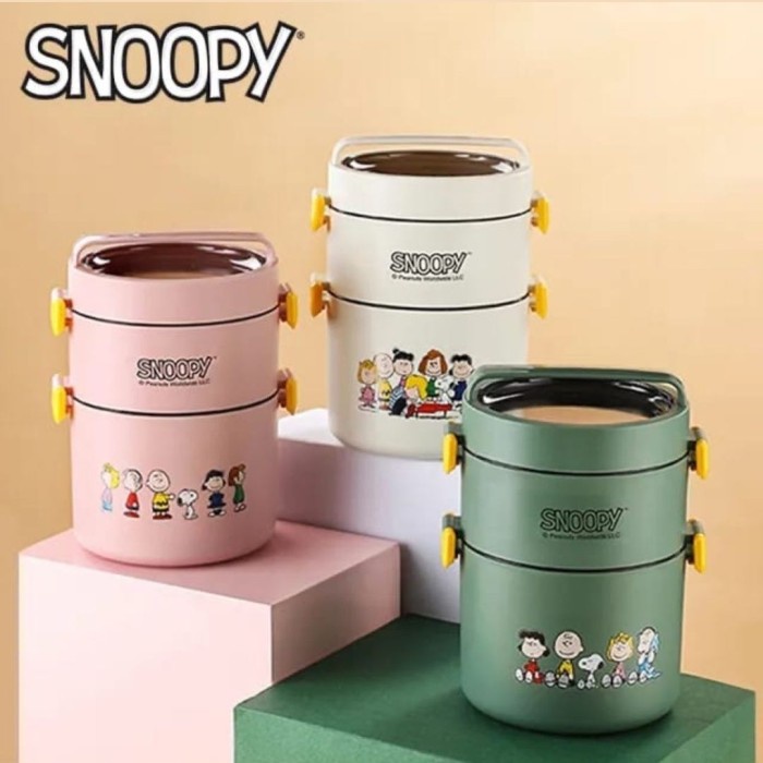 Rantang Rantang Stainless Snoopy 2 Susun