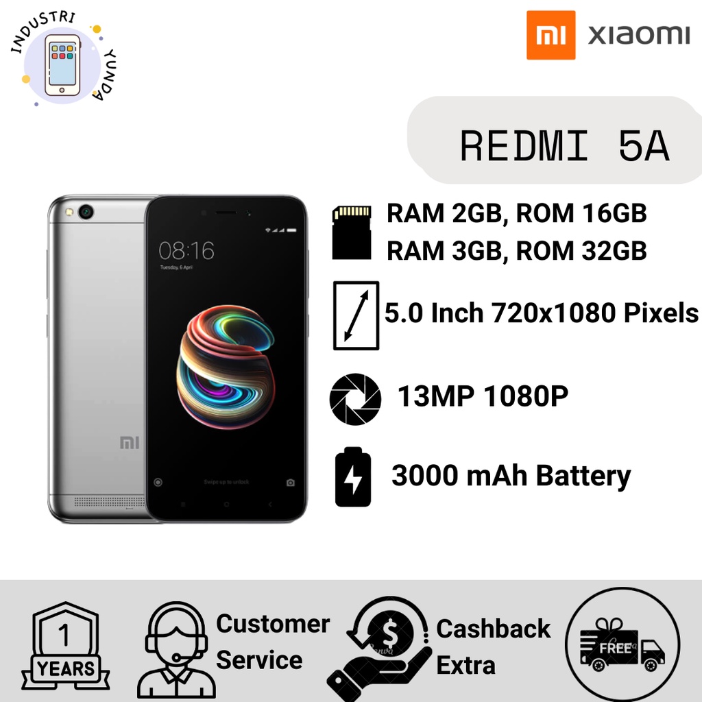 XIAOMI REDMI 5A GARANSI DISTRIBUTOR 1 TAHUN