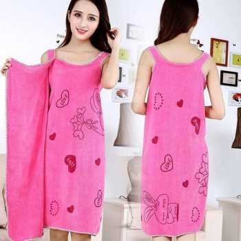 Handuk Baju Mandi Dewasa / Bath Towel Model Karakter Wearable Towel Kimono [MF]