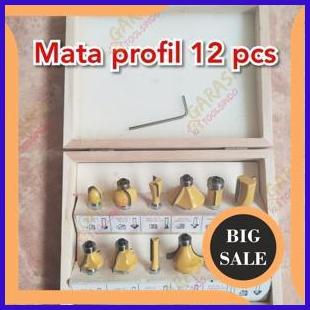 mata profil set 12 pcs mata router set mata pisau profil kayu mata bor profil mata trimmer trimer pi