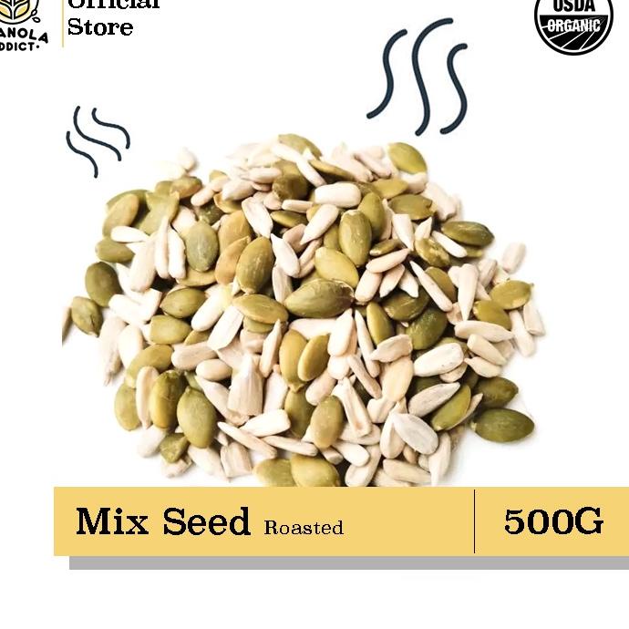 

♖ Granola Addict - Roasted Mix Sunflower & Pumpkin Seeds / Kuaci & Labu Panggang 500G ◊