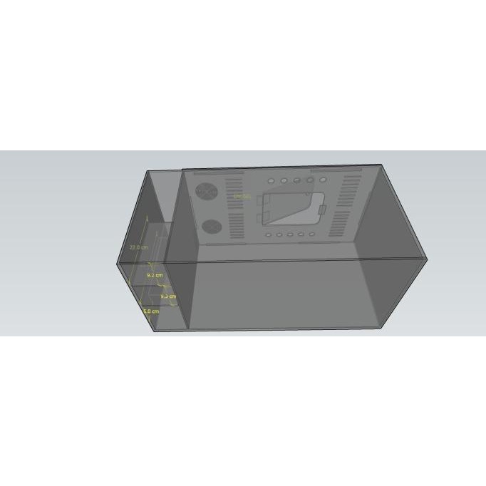 CUSTOM ACRYLIC AQUARIUM REEF TANK PLUS TUTUP 70X35X35 CM + 1 SEKAT