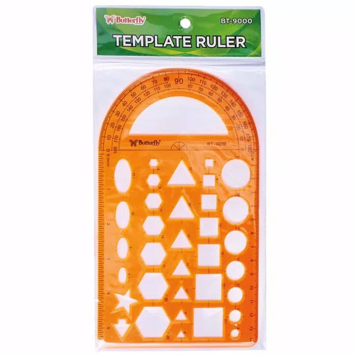 

Penggaris Cetakan / Template Ruler Butterfly BT-9000