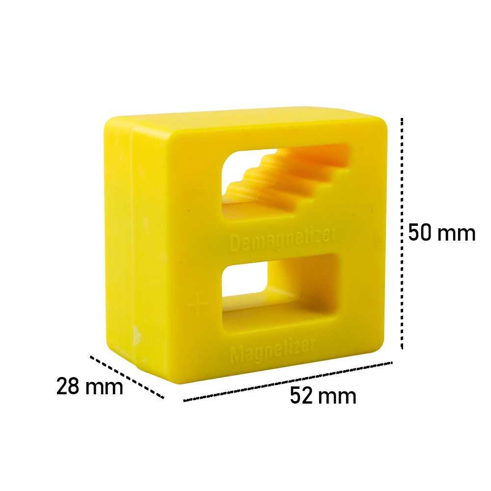 Penghilang Penambah Daya Magnet Obeng Magnetizer Demagnetizer - LZ079 - Yellow