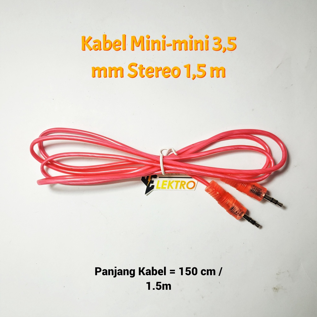 Kabel Mini-mini 3,5 mm Stereo 1,5 Meter