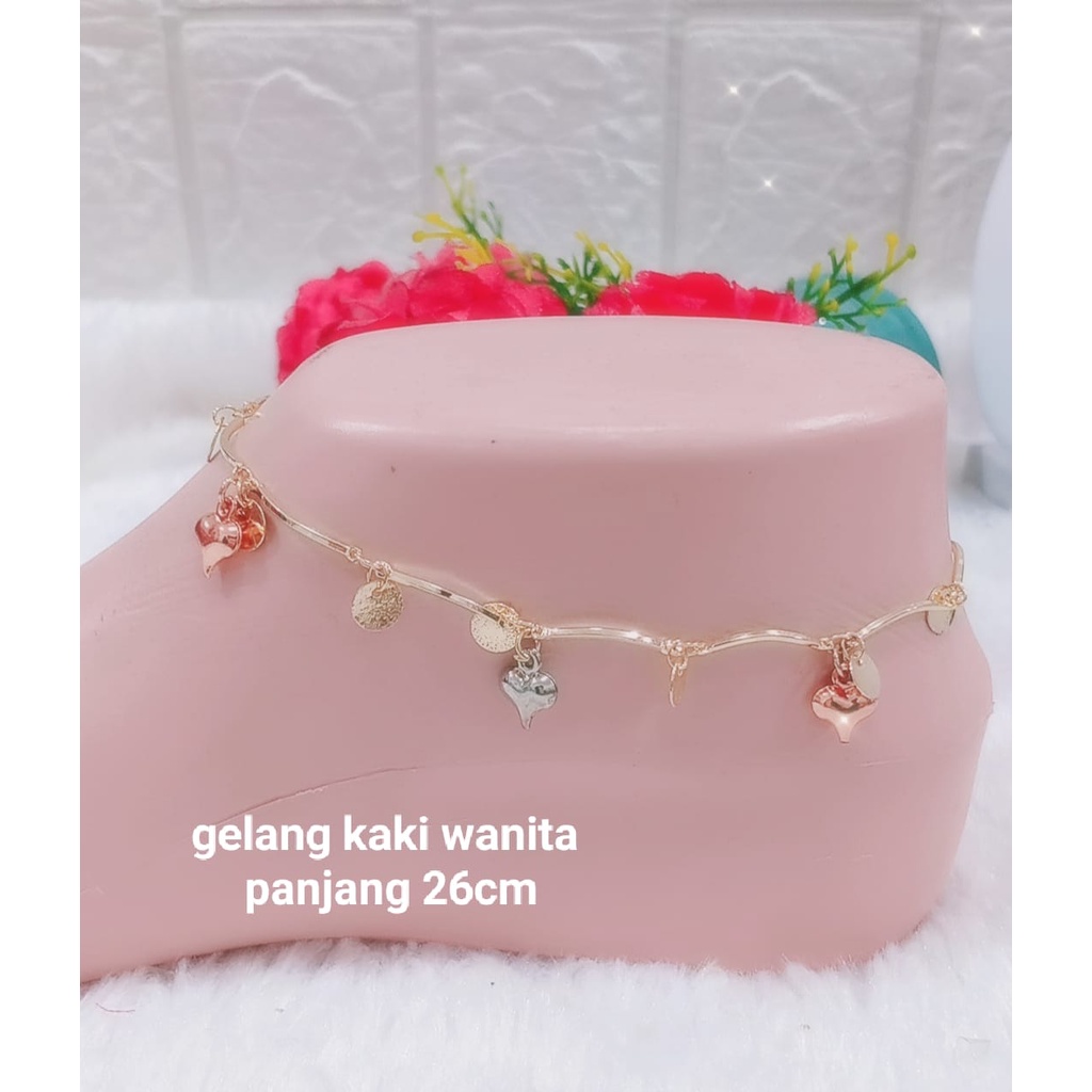 gelang kaki perempuan dewasa kekinian