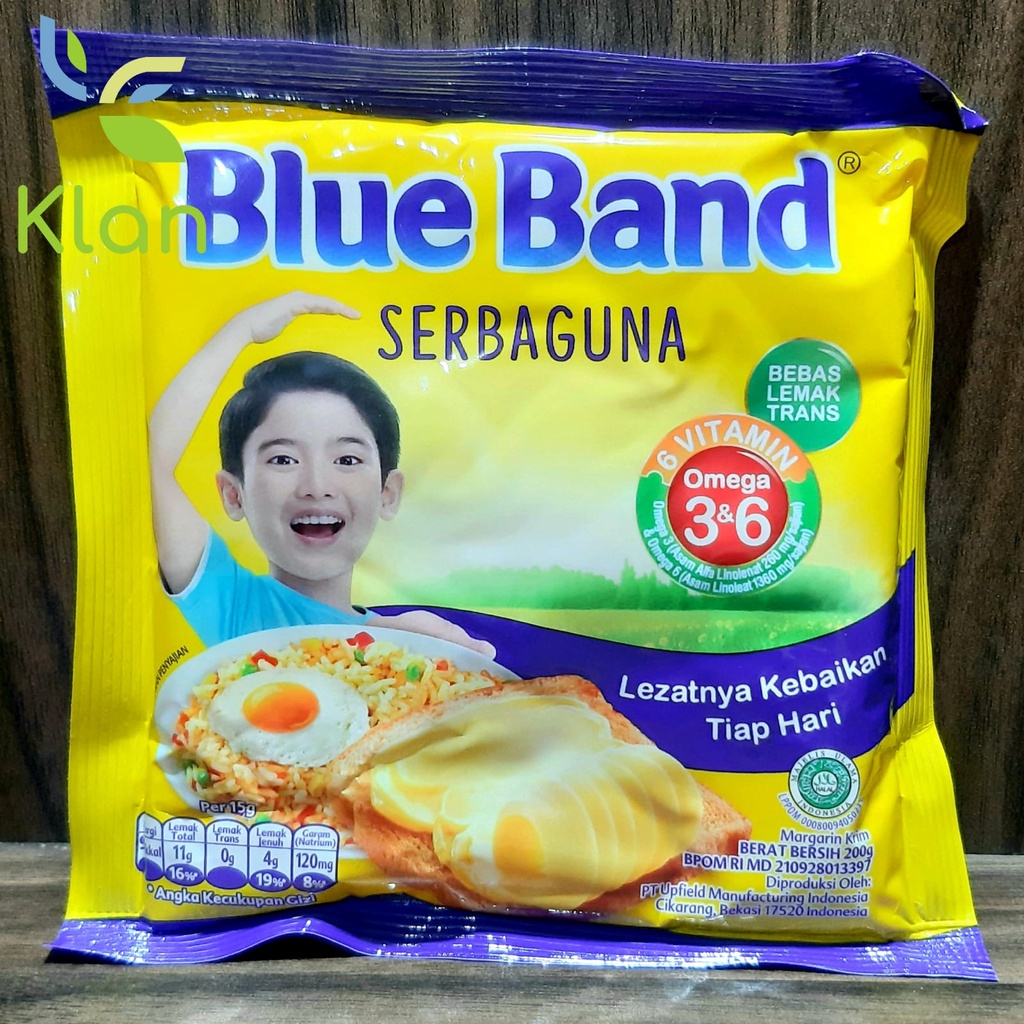 

BLUE BAND SERBAGUNA 200GR / MARGARIN BLUEBAND/ BLUEBAND